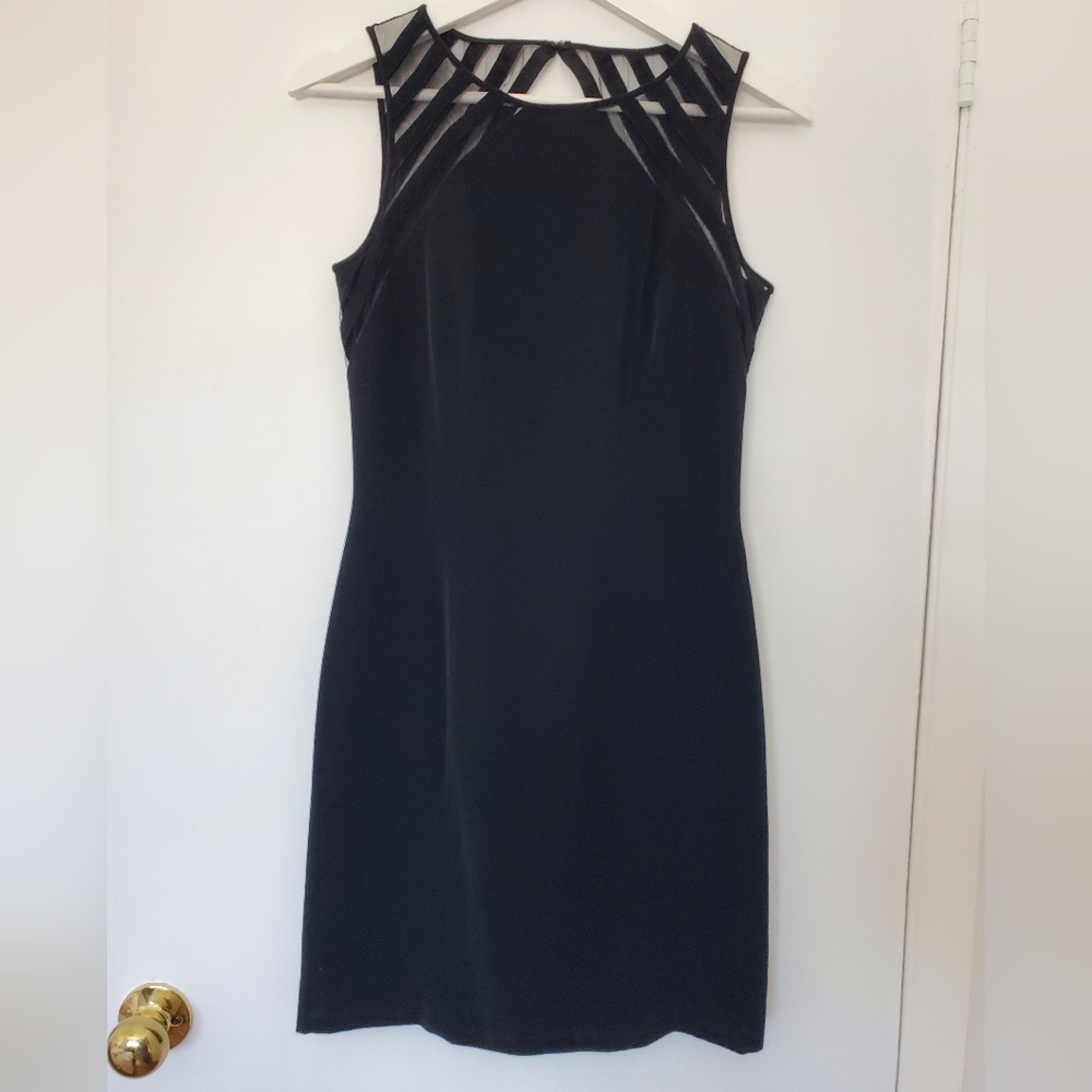 Vintage Cache Open-back Black Dress